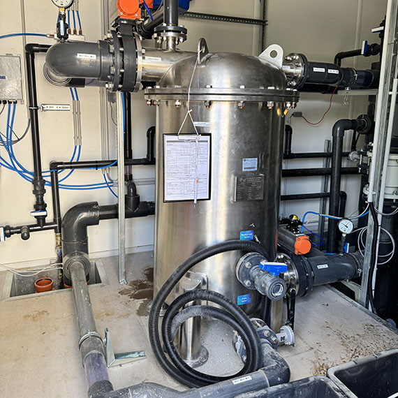 90%-kal kevesebb vízhasználatot eredményező INOX jetwash perlit szűrő